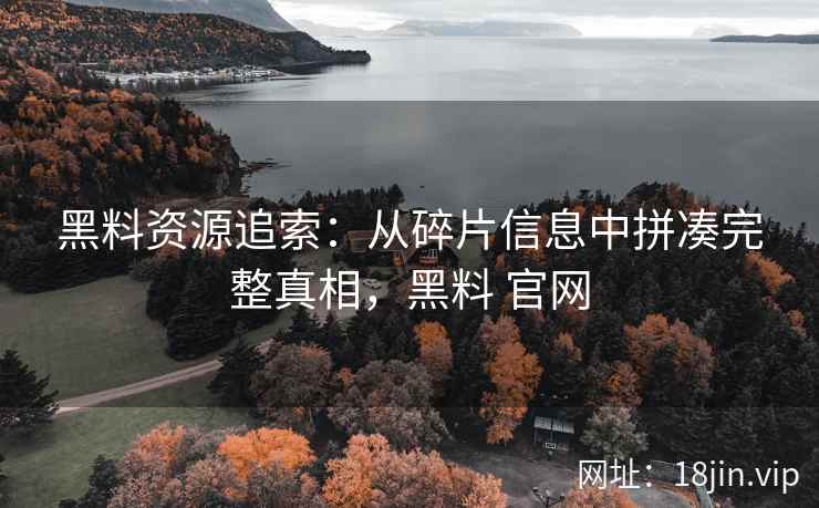 黑料资源追索：从碎片信息中拼凑完整真相，黑料 官网