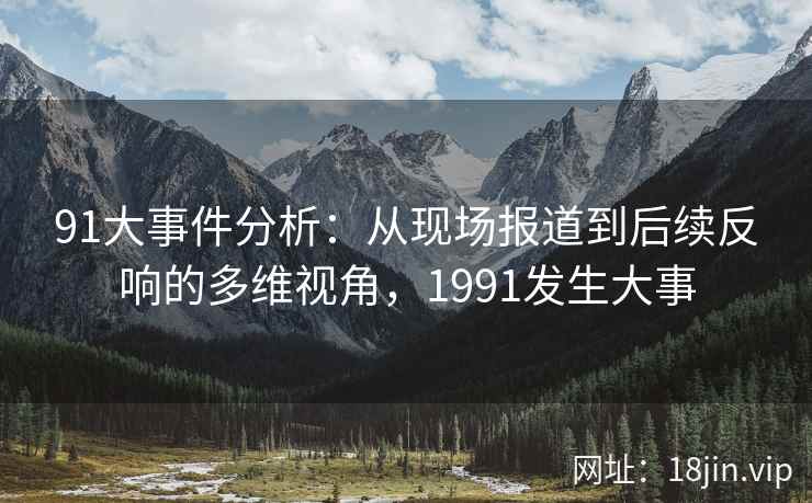 91大事件分析：从现场报道到后续反响的多维视角，1991发生大事